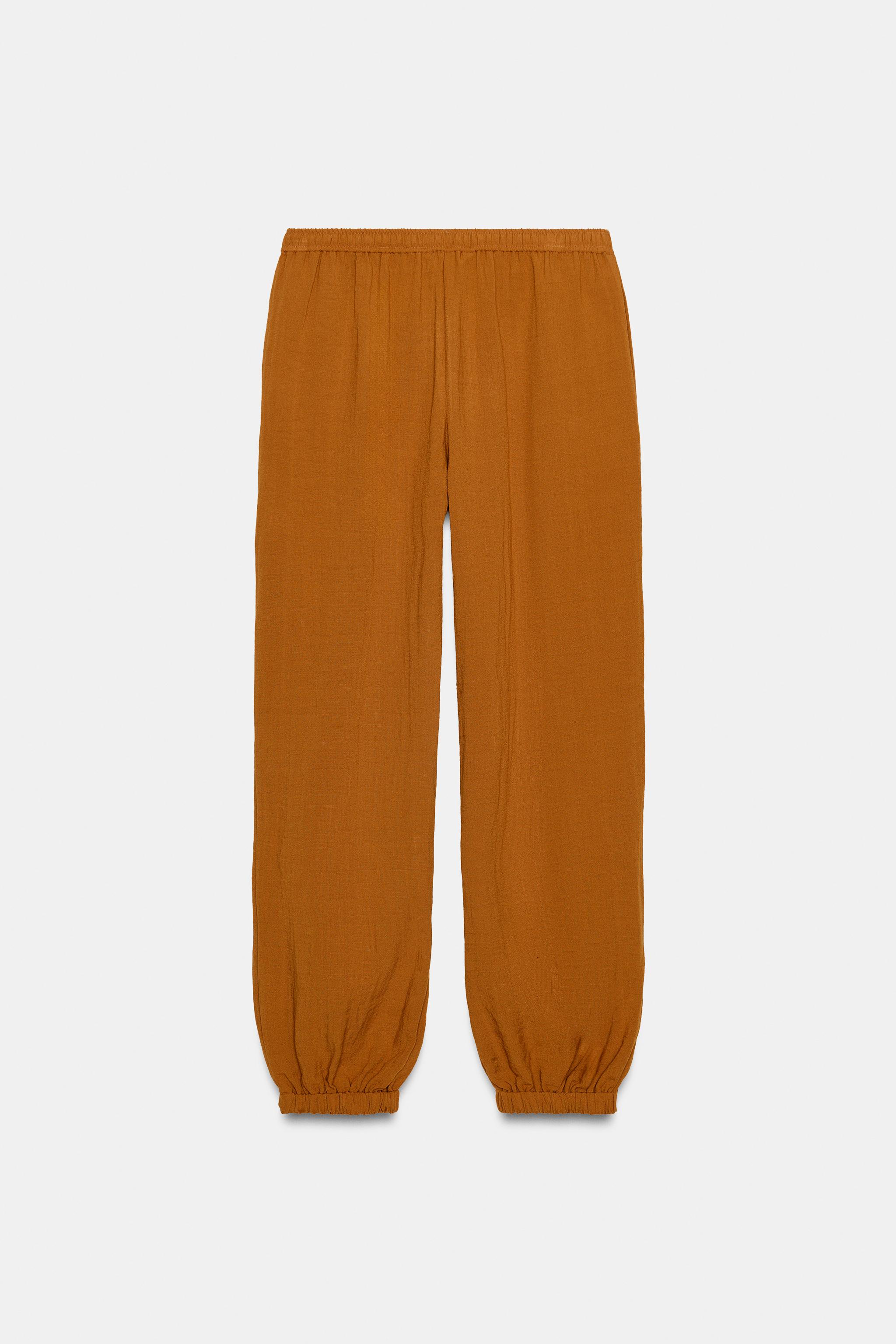 PANTALON BOUFFANT À TAILLE ÉLASTIQUE